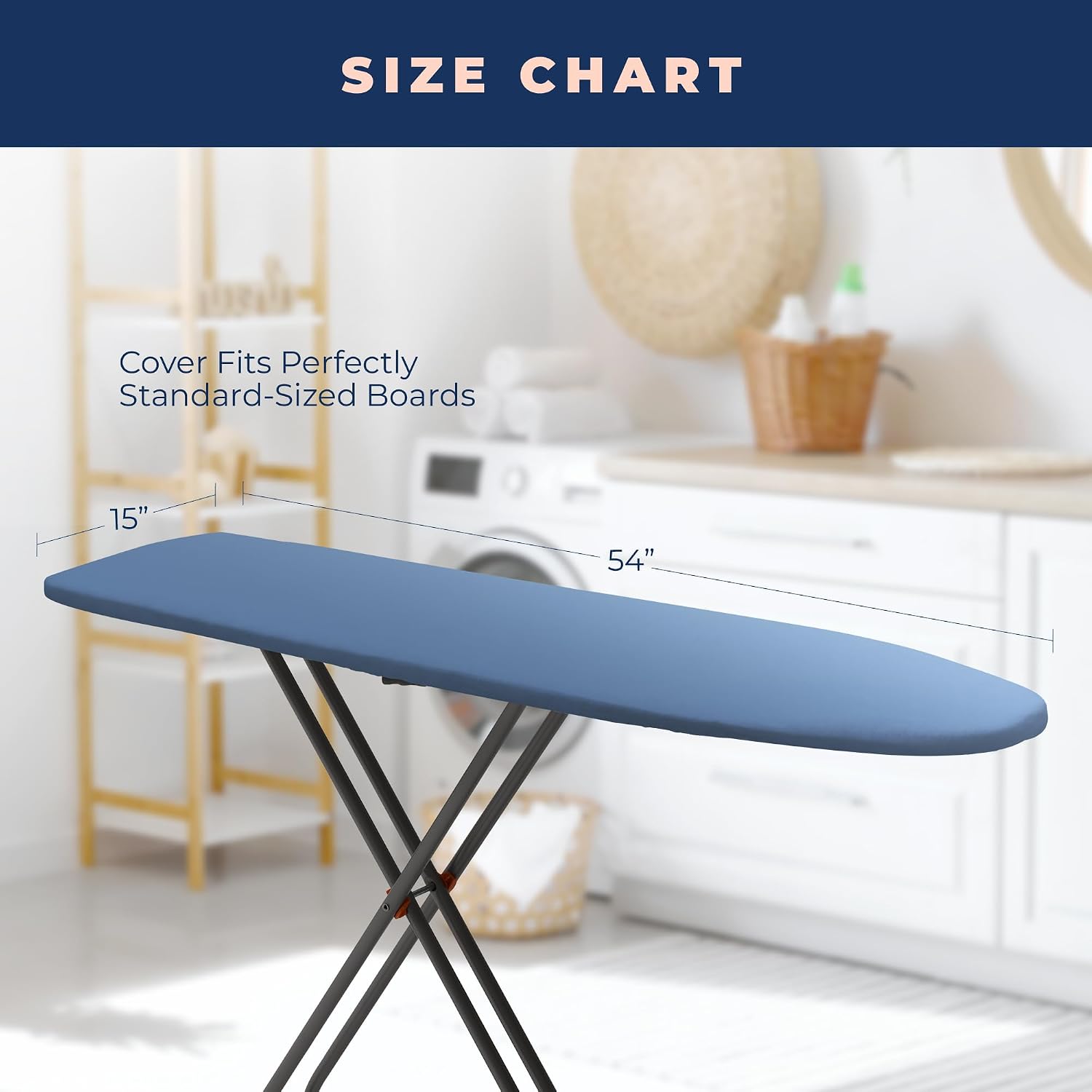 Ironing Board Cover and Pad Extra Thick Heavy Duty Padded 4 Layers, Silver Coated Ironing Board Cover, Non Stick