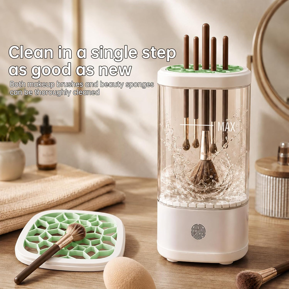 Electric Makeup Brush Cleaner Machine Dryer-Holder