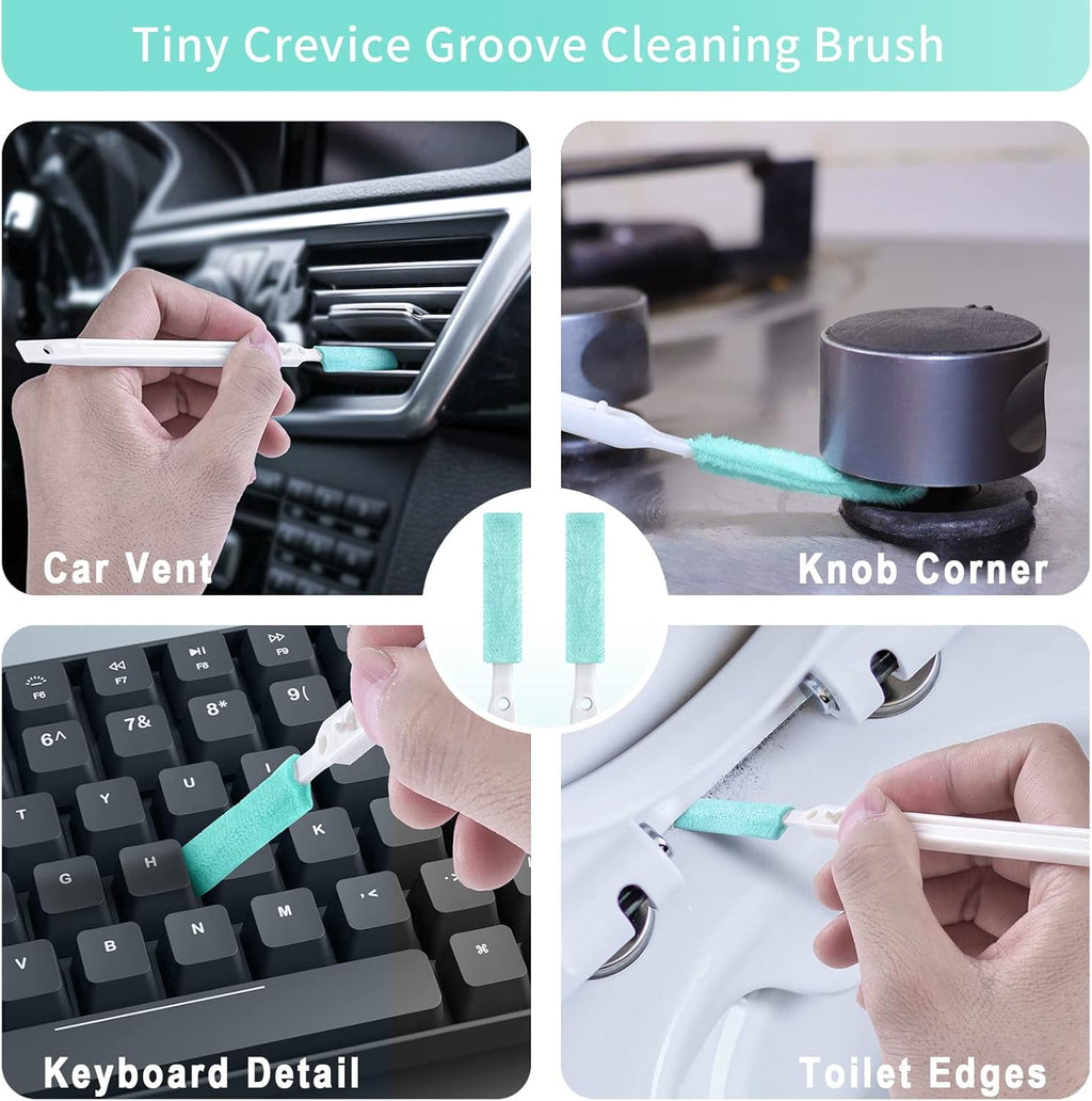 Small Cleaning Brush Tight Spaces, 8pcs Crevice Cleaning Brushes Tool for Household Use, Tiny Cleaning Brush Mini