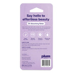 Plum Beauty Oil Absorbing Roller, Volcanic Stone Face Roller for Excess Oil