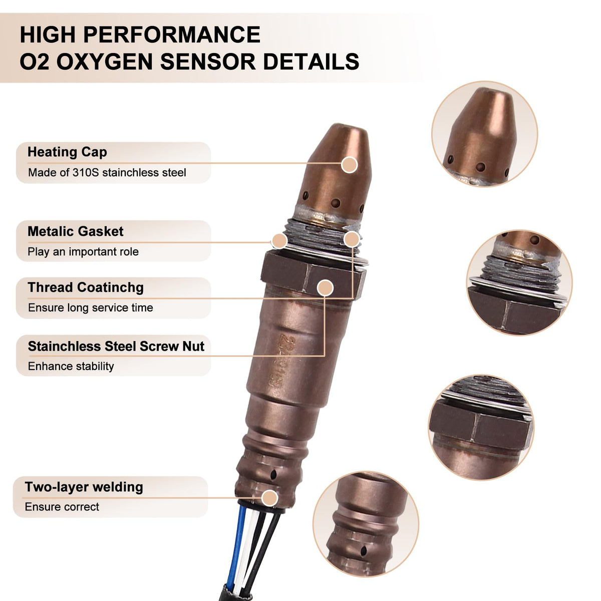 Oxygen O2 Sensor Upstream for Volvo S60 S80 S90 V60 XC60 XC70