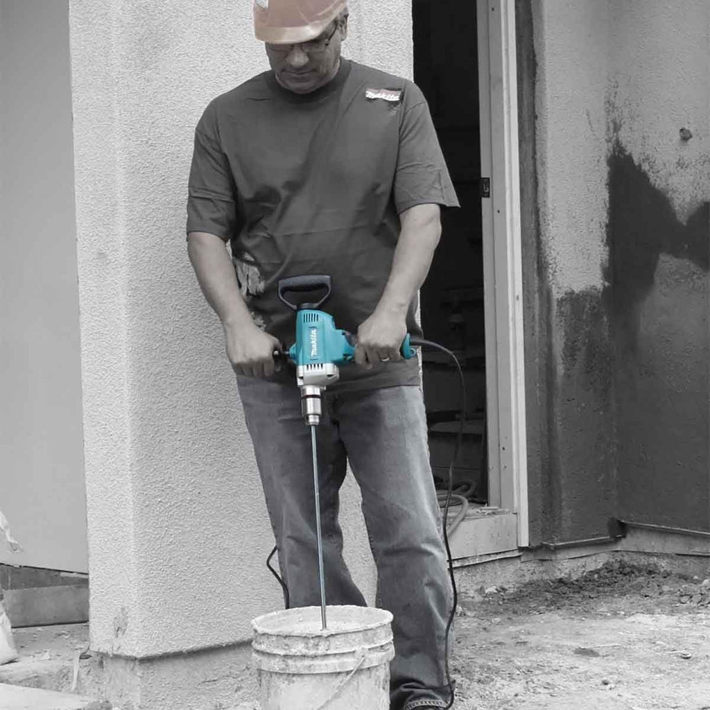 Mud Mixer for 1/2” Power Drills - 5 gallon bucket mixer - Industrial 4” Heavy Duty Ribbon Blade - Zinc plated steel