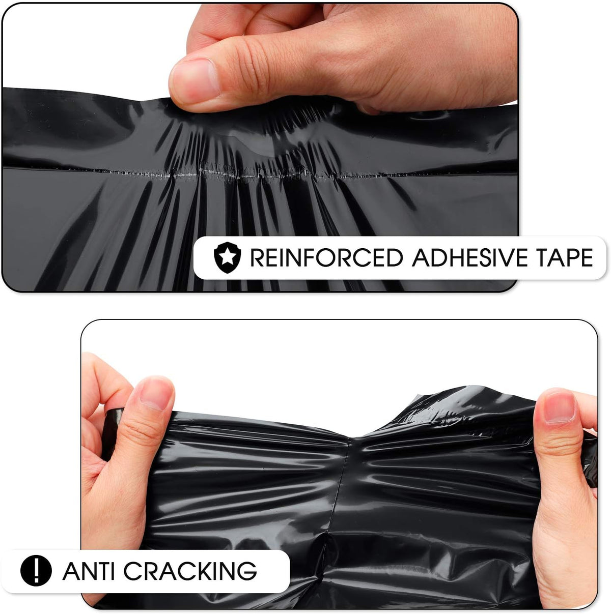 Poly Mailers 12x15.5 100pack Plastic Shipping Bags Envelopes Black