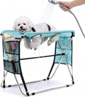 Pet Grooming Hammock with Stand, Foldable Design, Holds Up to 165 Lbs, Joint Protection for Dogs, Restraint Tool for