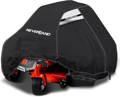 Zero Turn Mower Cover Waterproof 420D Fit Lawn Tractor up to 60" | Anti-UV Lawn Mower Cover with Dual Air Vents