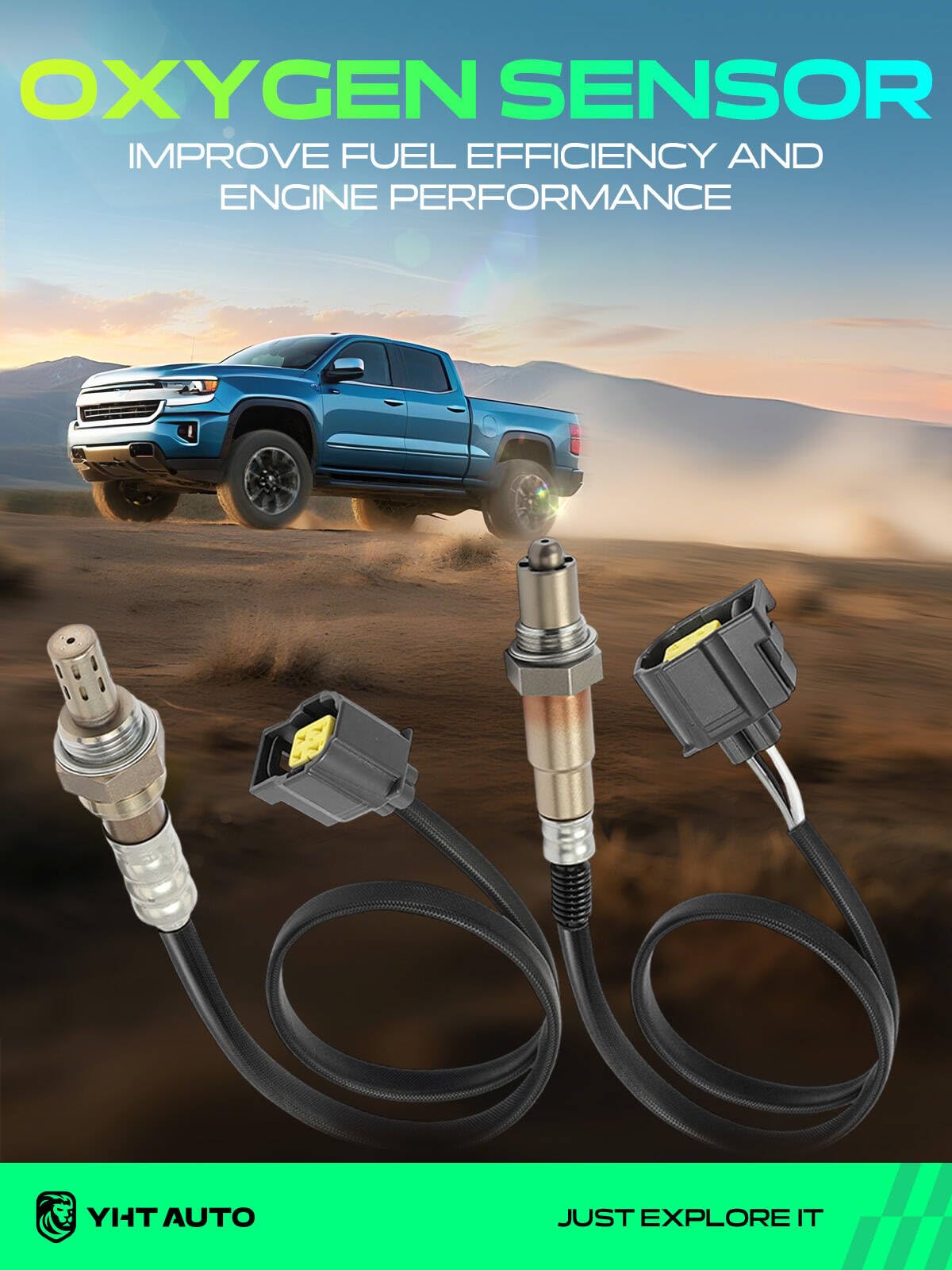 YHTAUTO Upstream & Downstream O2 Oxygen Sensor for Jeep JK Series
