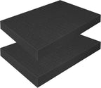 Pick and Pluck Foam 2 Pack, 16 x 12 x 2 In Foam Inserts for Cases