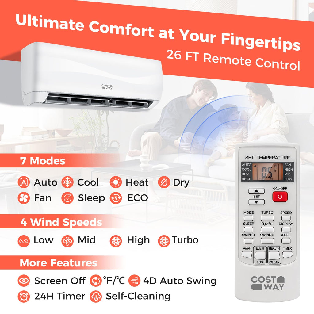 24000BTU Mini Split Air Conditioner& Heater