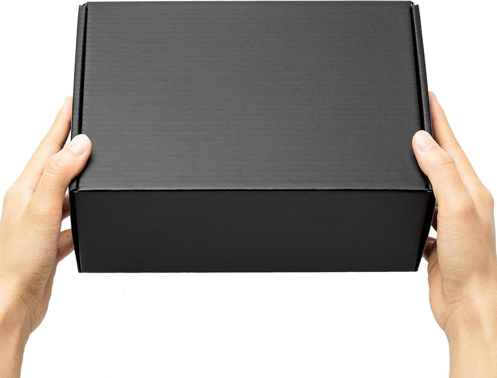 9x6x4 Inches Black Shipping Boxes 25 Pack Corrugated Cardboard