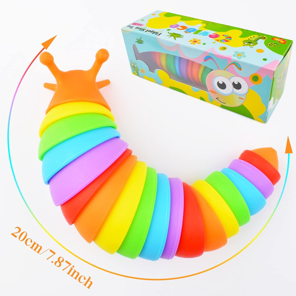 Fidget Slug Toy, Sensory Slug Fidget Toy for Kids & Adults, 1 PC Cute Autism Sensory Toys for Autistic Children