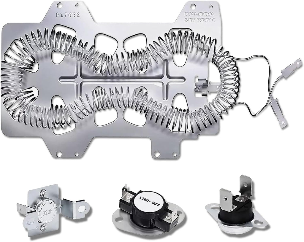 Dryer Heating Element Kit Replacement for Samsung DV448AEW/XAA-03, DV5471AEW/XAA-00, DV5471AEW/XAA-02, DV5471AEW/XAA-04, DV431AEP/XAA-01, DV203AEW/XAA-00, DV350AEP/XAA-00 models