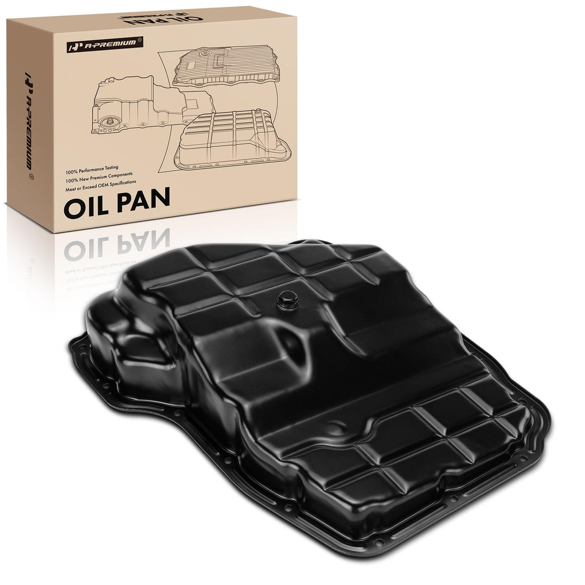 A-Premium 65RFE 68RFE 545RFE Transmission Oil Pan with Drain Plug