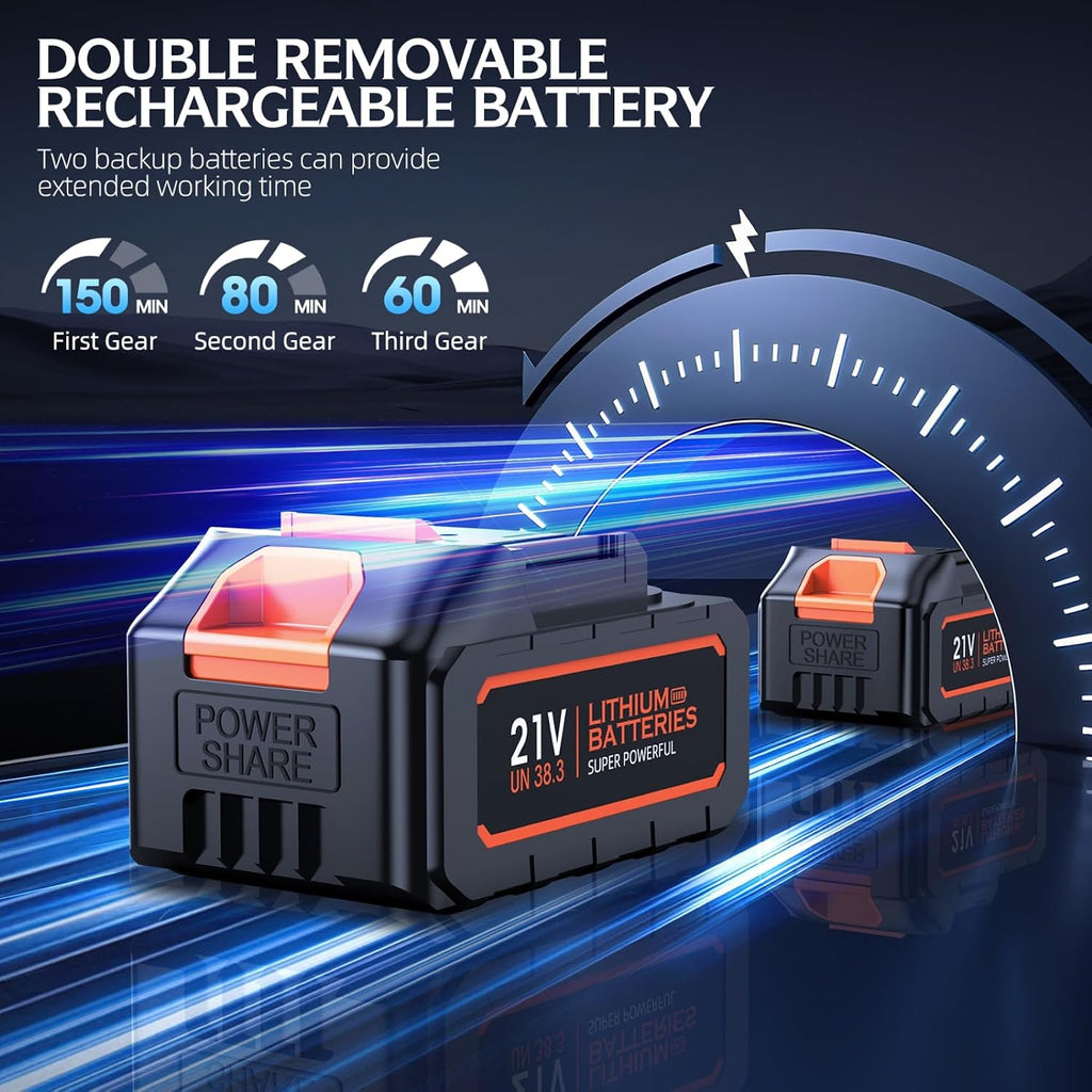 Car Vacuum Portable Cordless, 50000Pa Strong Suction Brushless Motor, Handheld Vacuum with 2 Batteries & Charger