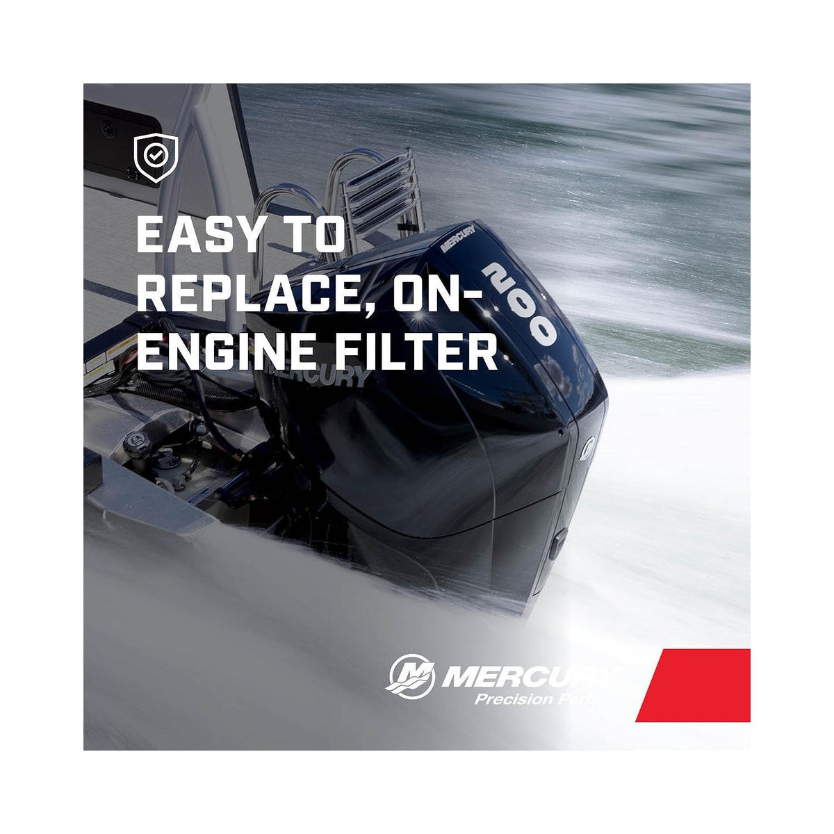 Mercury 8M0106635 On-Engine Water Separating Fuel Filter for V6 and V8 FourStroke Outboards