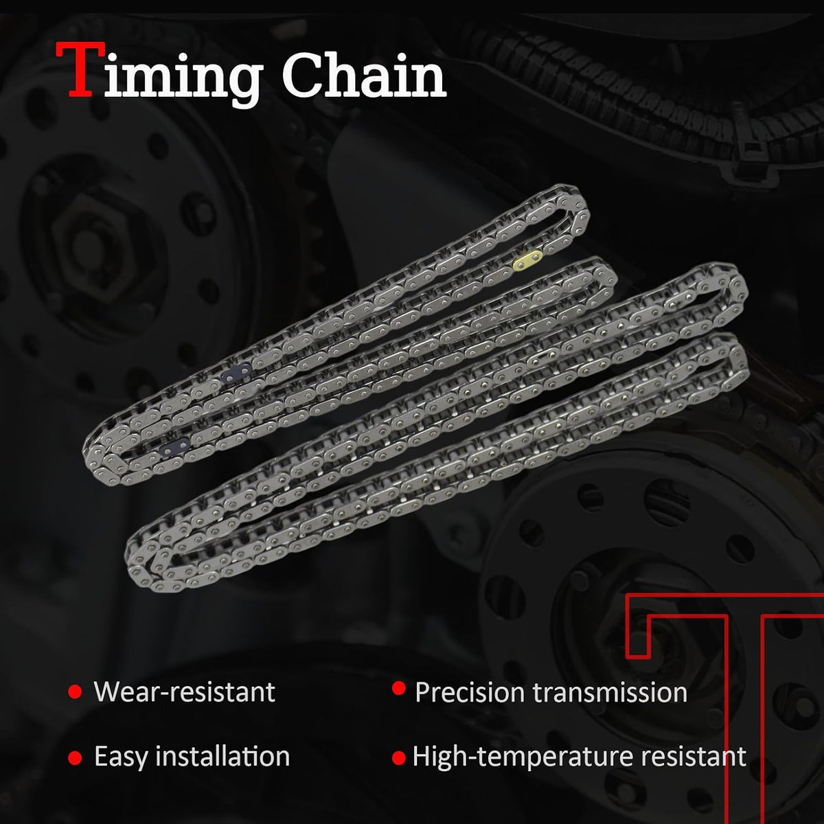 AUCERAMIC 9-4201SWP Timing Chain Kit with Water Pump for Chevy Oldsmobile