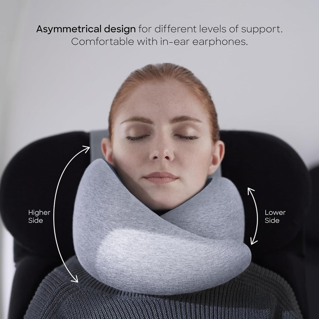Ostrichpillow Go Neck Pillow, Travel Pillows for Airplanes, Premium Memory Foam Travel Pillow, 360º Ergonomic Design