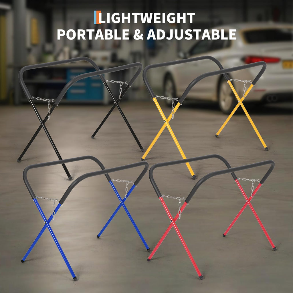 Portable Work Stand 2PACK, 750 LBS Folding Work Bench for Bumpers & Fenders