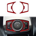 nuoozy Red Headlight Switch Frame Cover Trim Compatible with Ford Explorer