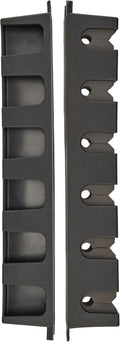 Vertical Fishing Rod Rack, Stores 6 Rods, Black, Soft Foam Grip Pads Protect Rod Finishes, Durable Construction, Easy