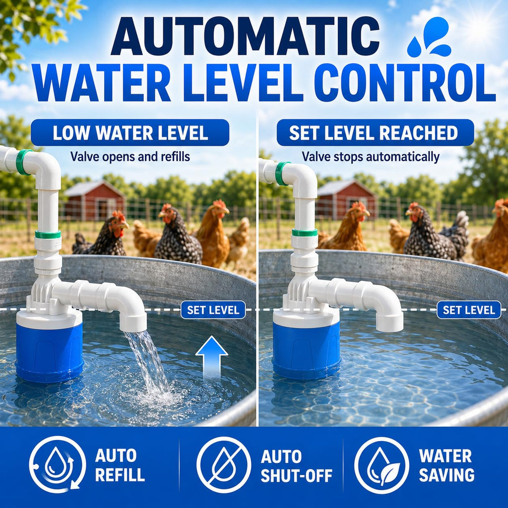3PCS 3/4 Inch Top Inlet Water Float Valve