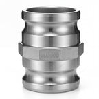 Gulfmew 1 Pcs Type AA Camlock Spool Adapter, 3" Male X 3" Male Camlock