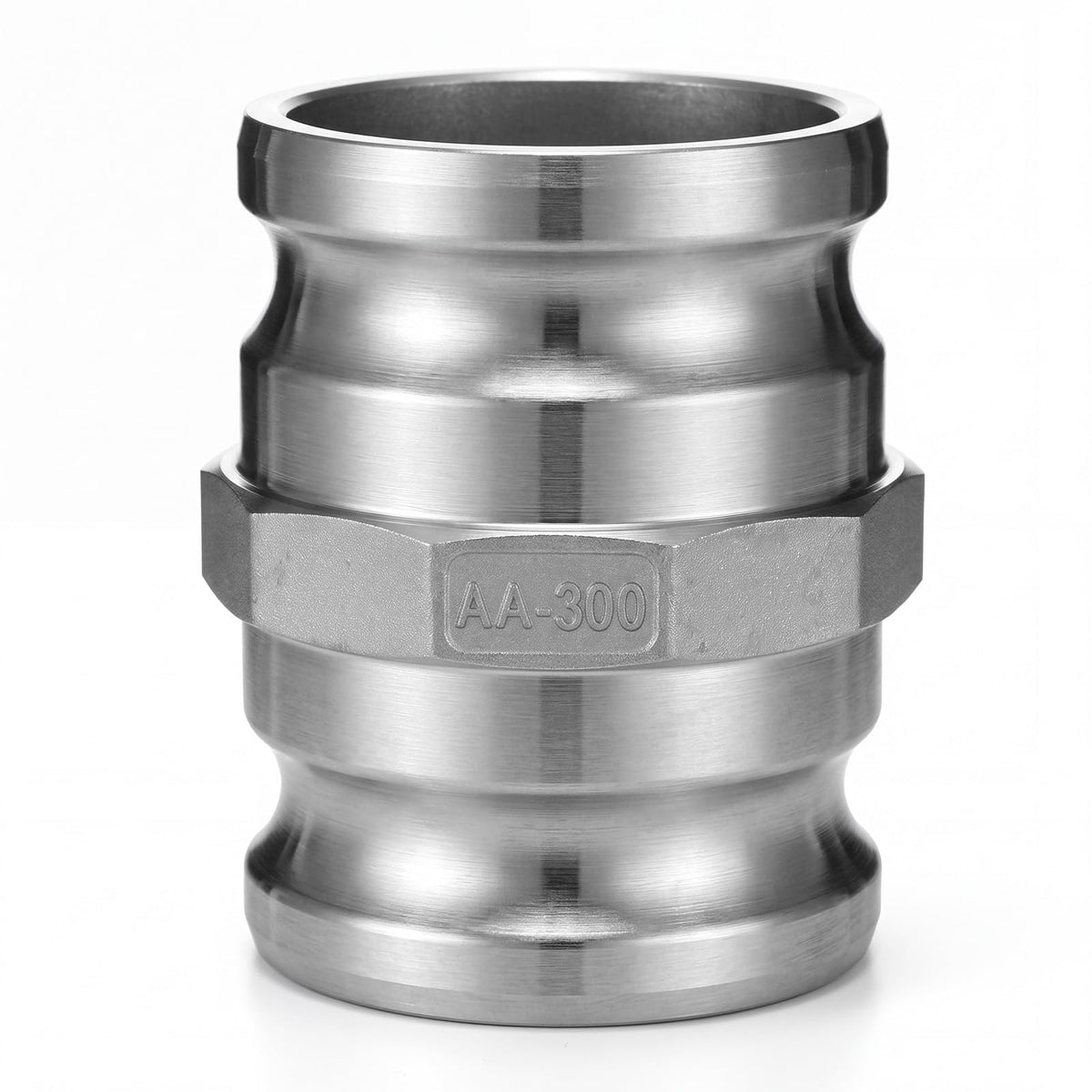 Gulfmew 1 Pcs Type AA Camlock Spool Adapter, 3" Male X 3" Male Camlock