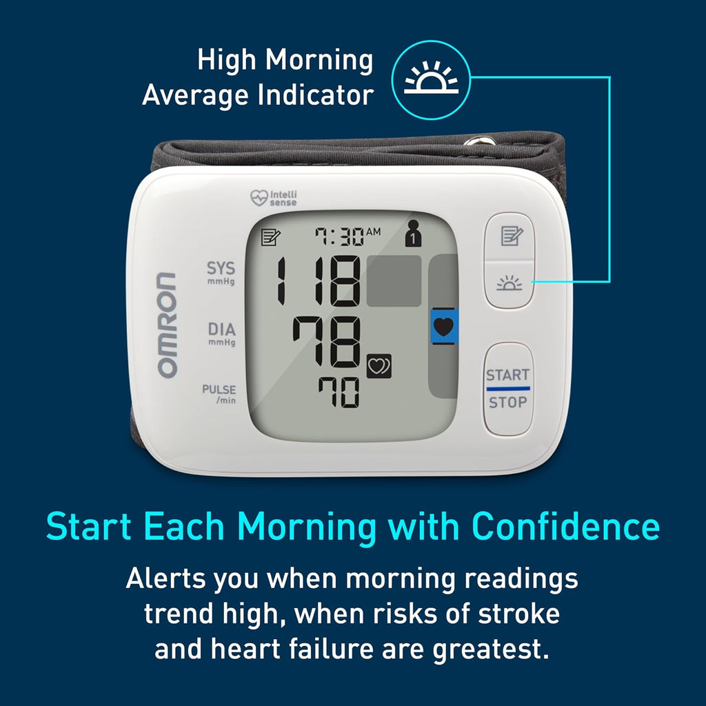Gold Wireless Wrist Blood Pressure Monitor for Home Use - #1 Doctor & Pharmacist Recommended Brand - Clinically