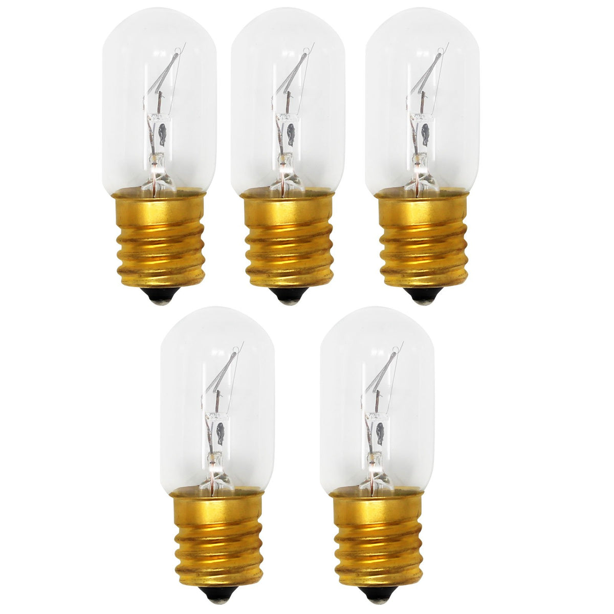 5-Pack Replacement Light Bulb for Whirlpool WMH31017AS1 Microwave