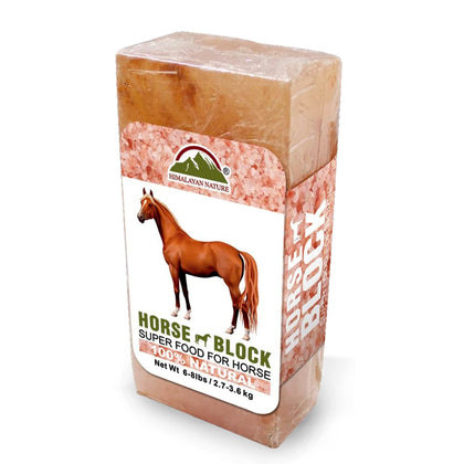 Horse Licking Salt, Animal Licking Mineral Salt Brick - 5 Lbs