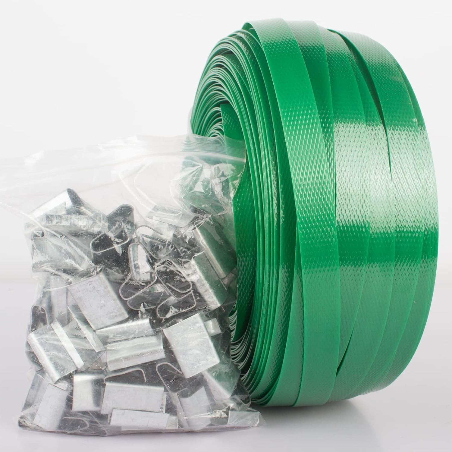 Packaging 1/2" x 320’ Polyester (PET) Strapping, 1765 lbs Break Strength | Affordable and Lightweight Poly Strapping