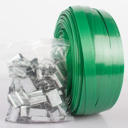 Packaging 1/2" x 320’ Polyester (PET) Strapping, 1765 lbs Break Strength | Affordable and Lightweight Poly Strapping