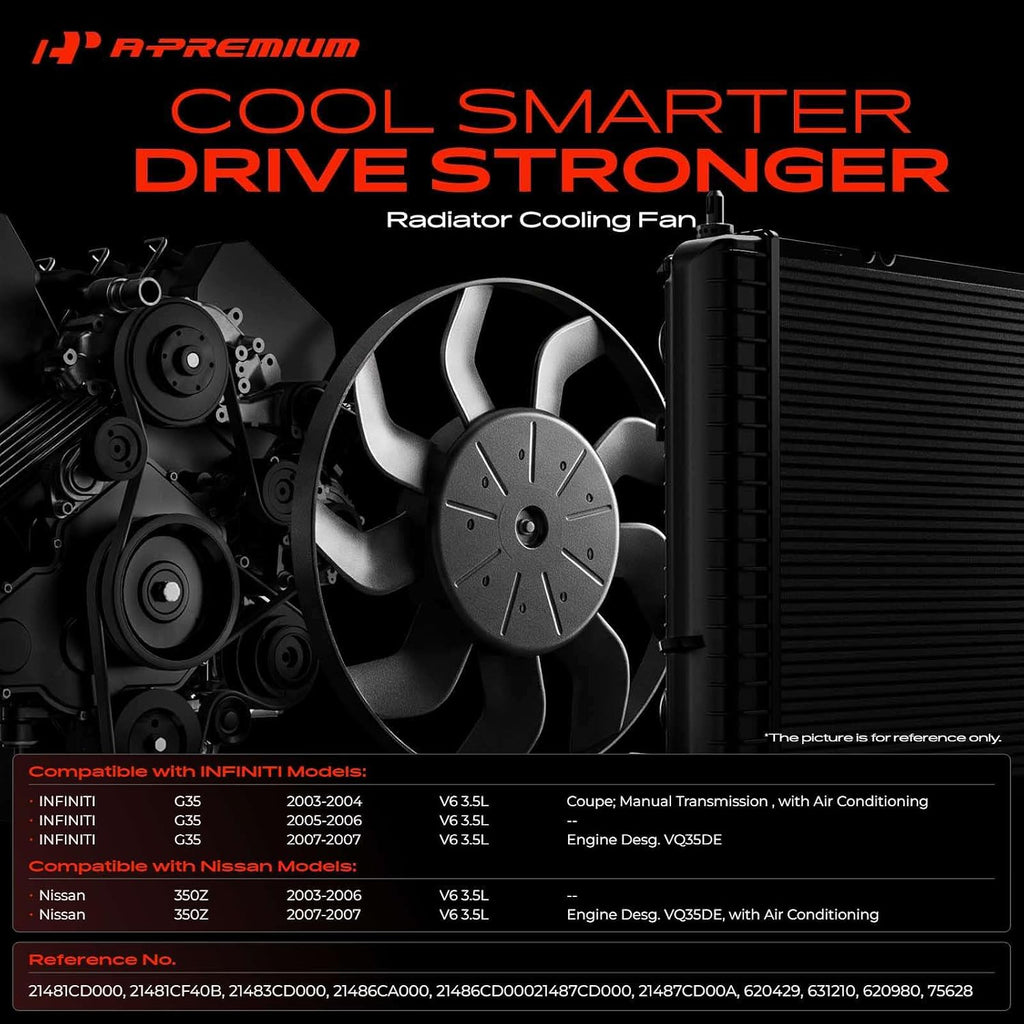 A-Premium Engine Radiator Cooling Fan Assembly