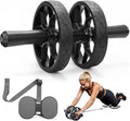Ab Roller Wheel for Beginners to Pros, Ab Roller with Adjustable & Detachable Resistance Band, Core Workout Equipment