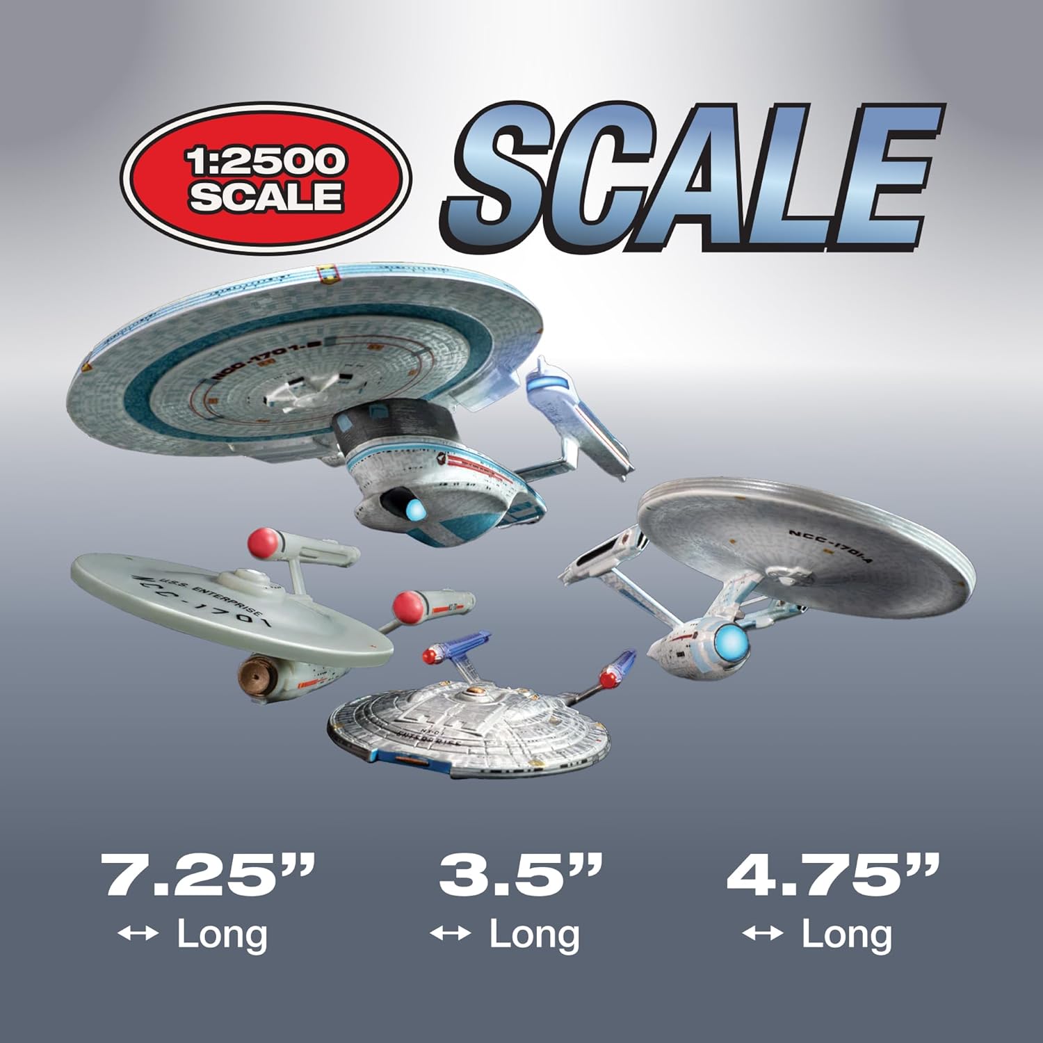 Star Trek U.S.S. Enterprise Four Ship Set AMT Model Kit