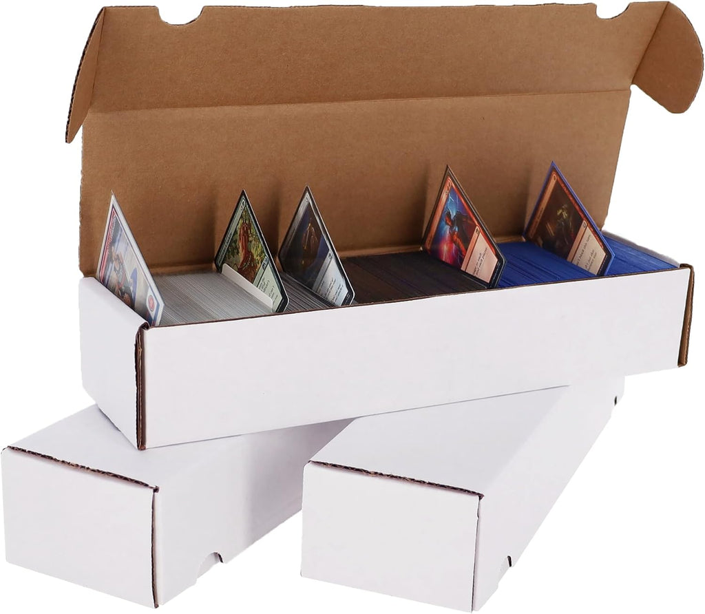 800ct Trading Card Storage Boxes - 3 Pack | Organizer for Sports Cards, MTG, Pokemon, and Card Games
