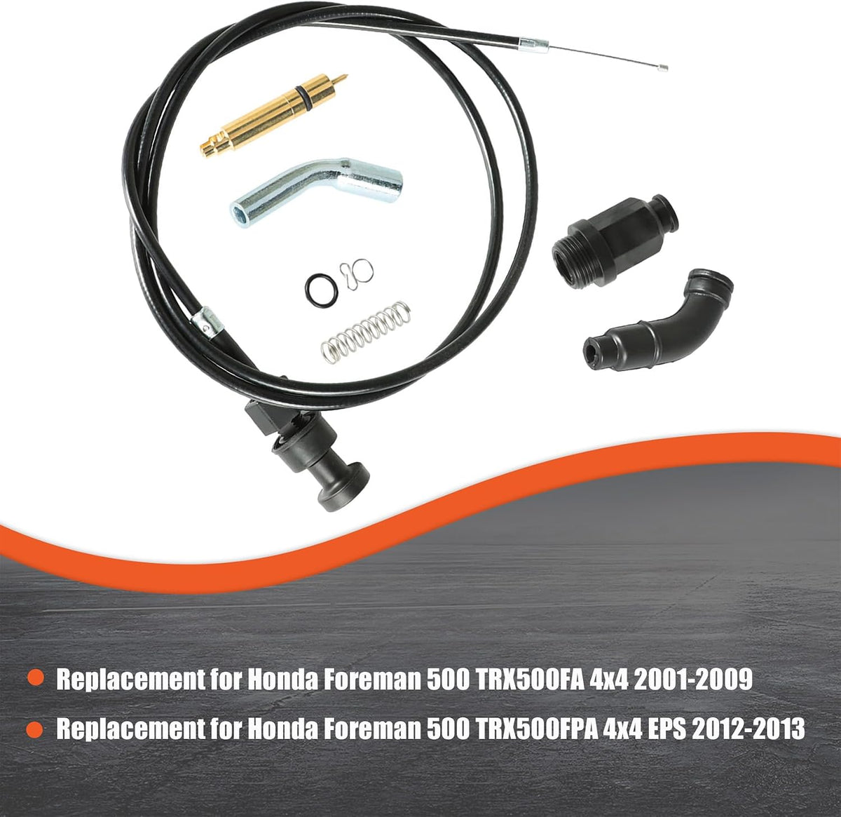 labwork Choke Cable Valve Plunger Repair Kit Replacement for Honda TRX500
