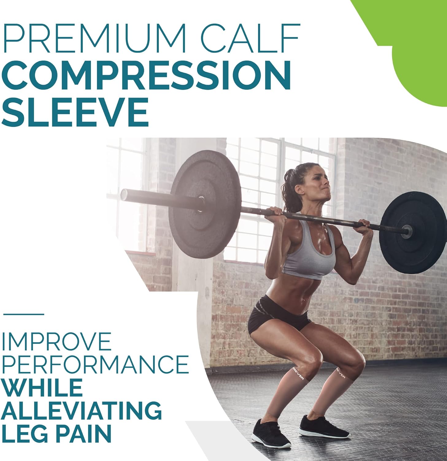 Calf Compression Sleeves for Men and Women - Leg Compression Sleeve - Footless Compression Socks for runners