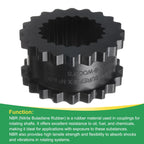 uxcell Coupling Sleeve Elastomer 6JE Gear Sleeve Coupling Insert Solid Design Nitrile Rubber 2.15" ID x 3.74" OD x 1.87" Elastomer Length