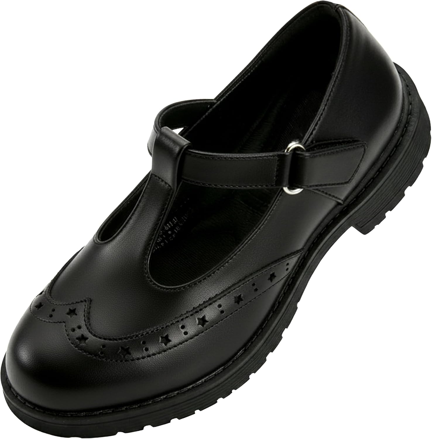 Girls School Shoes Mary Jane Shoes Uniform Dress Flats T-Strap Chunky Heel Round Toe Loafers Oxfords for Little/Big Kids