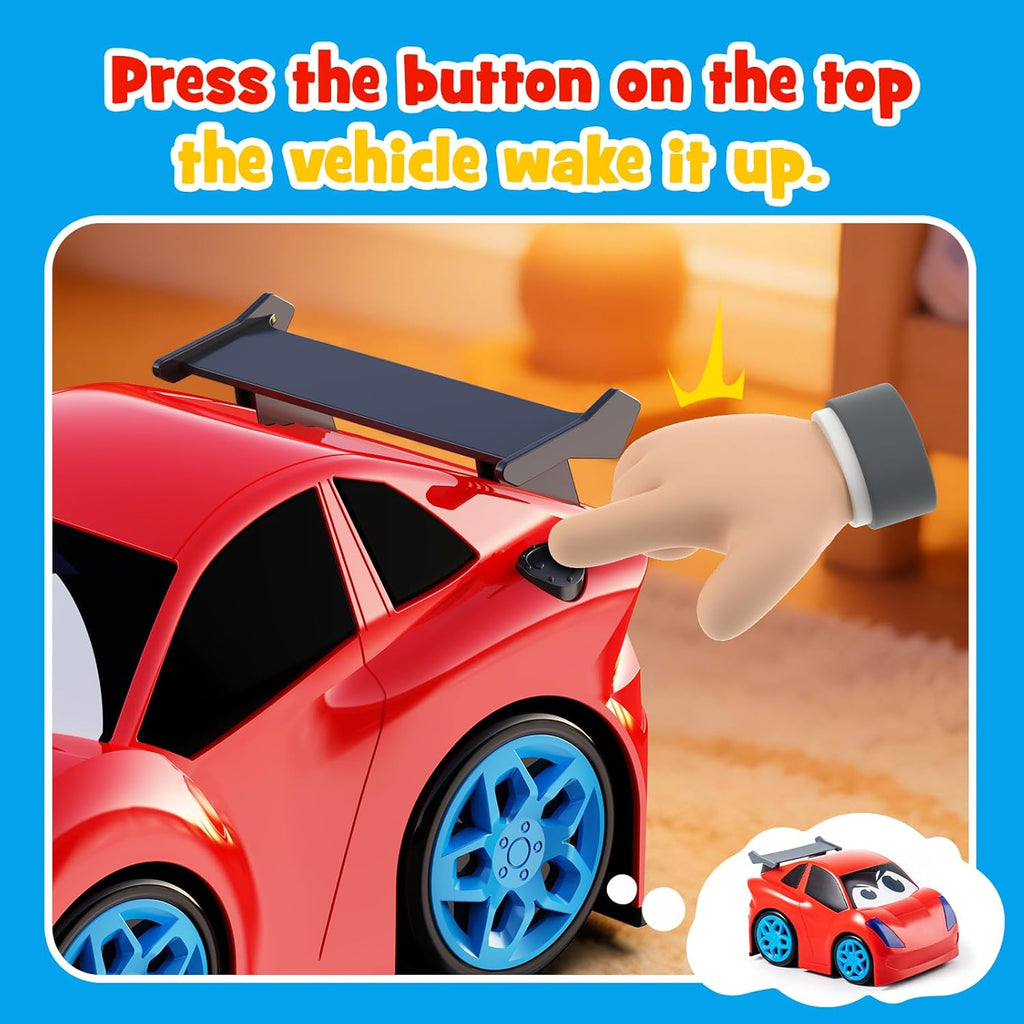 Remote Control Car, RC Car Toy with Lights and Sounds for Boys, Girls and Toddlers Ages 1-3 2-4 4-7 & 3 Years Old