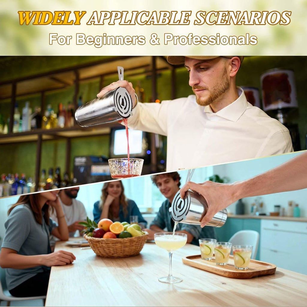 Cocktail Shaker Set,Boston Shaker 15Pc Drink Shaker Bartending Kit