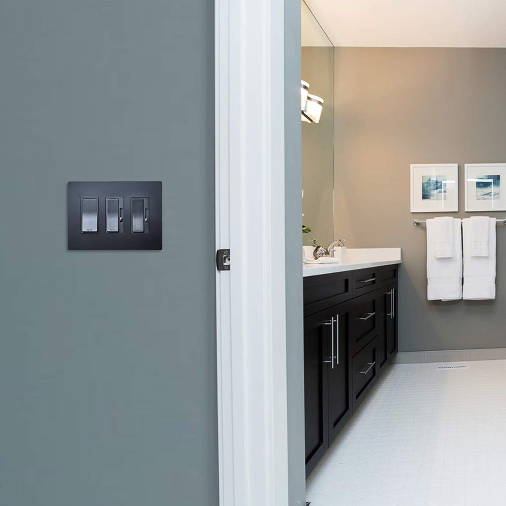 Legrand Radiant 450W LED Dimmer Light Switch 3-Way Rocker Graphite 1-Pack