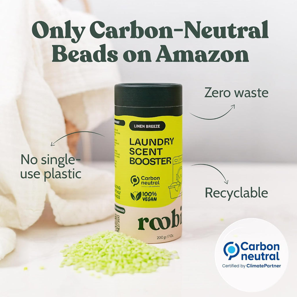 Sustainable Laundry Scent Booster Beads. Linen Breeze Fragrance