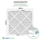 20x20x1 Air Filter 2 Pack, MERV 8 Filter Replacement