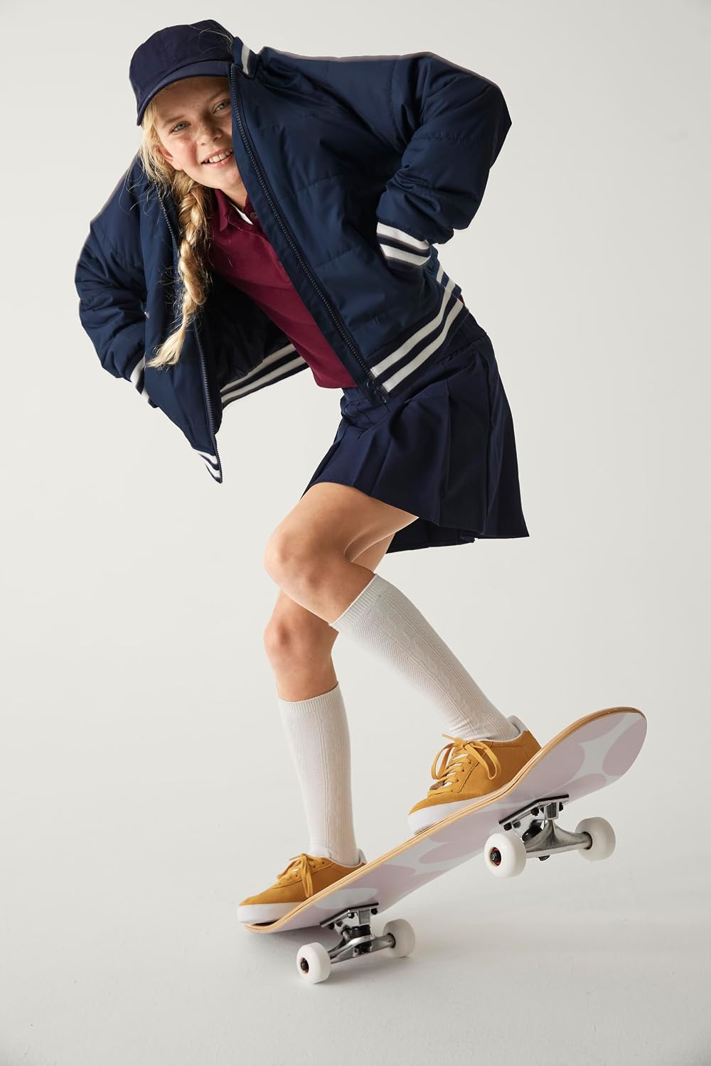 Girls' Uniform Performance Pleated Skorts