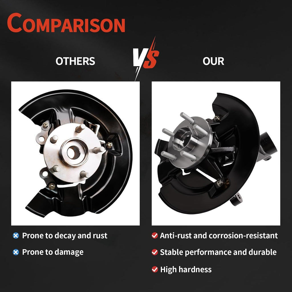 Front Left Wheel Bearing Hub Steering Knuckle Assembly for 2013-2019 Escape