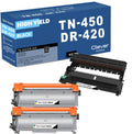 CS Replacement Compatible with Brother TN450 TN420 DR420 Toner Cartridge