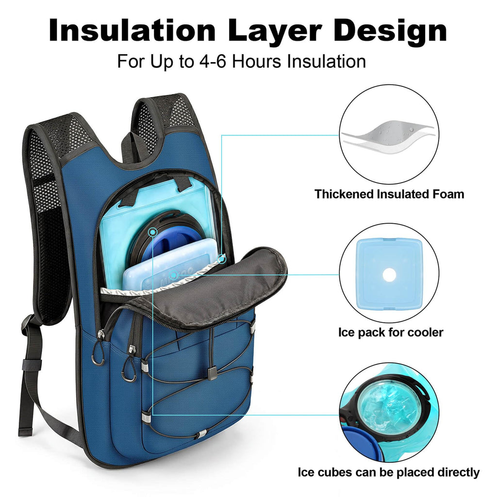 Hiking Backpack with 2L Water Bladder,Hydration Backpack for Running