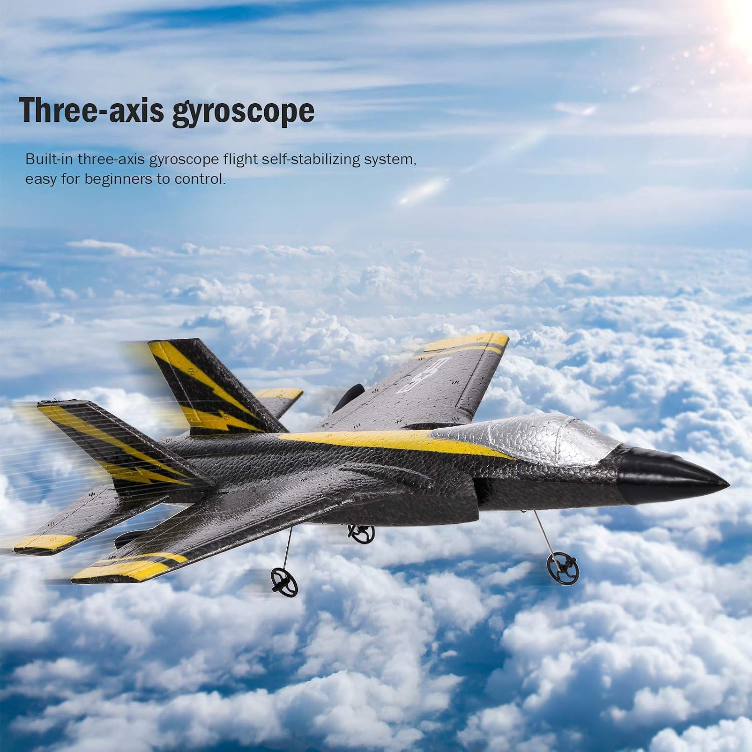FX635 RC Airplane, 2 Channel RC Plane, 2.4Ghz Remote Control Airplane, Ready to Fly Foam Glider with 3 Axis Gyro