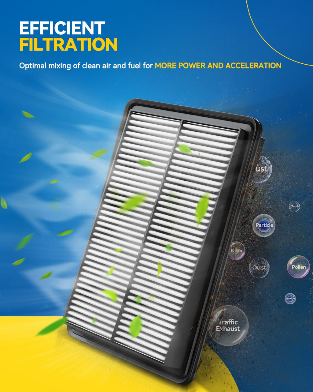 PHILTOP CA10720 Engine Air Filter for Honda